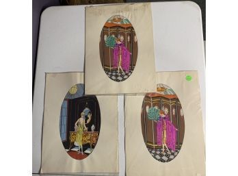 Borne Silk Screen Prints Circa 1920s