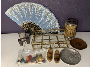 Little Of This, Little Of That - Buttons, Fan, Doll Vanity, Napkin Holder, Toothbrush Holder, Sounvenirs