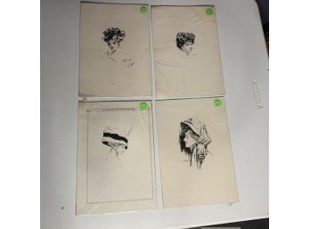 Antique Prints Of Drawings Of Women