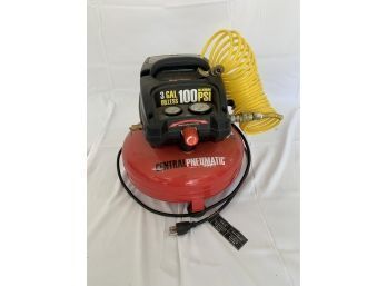 Central Pneumatic 3 Gallon Oil-less 100 PSI Air Compressor