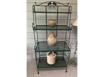 4 Shelf Wrought Iron Bakers Rack