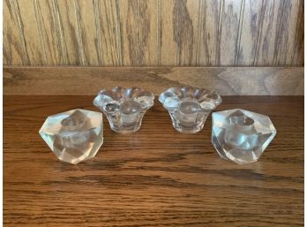 Glass Candle Holders