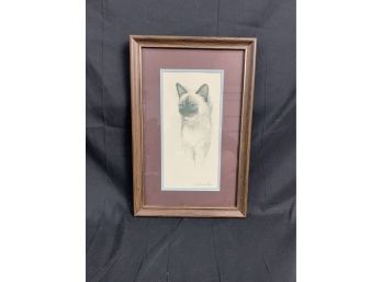 D. Johnston Hays Siamese Cat Art Print