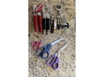 Scissors, Wine Openers, And Can Openers