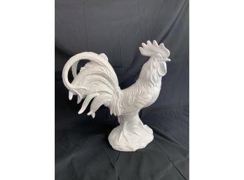 Large Atlantic White Rooster Statue