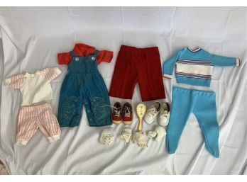 Vintage Baby / Doll Clothes, Shoes, And Socks