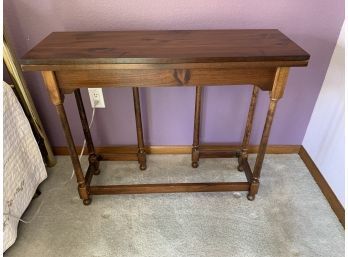 Antique Flip Top Expanding Sofa Table