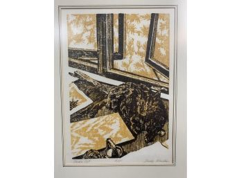 Studio Cat Artist's Proof Dorothy Mandel Print