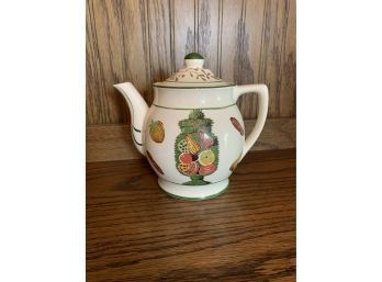 Vintage Gift Ideas Creation Teapot With Vegetable Design