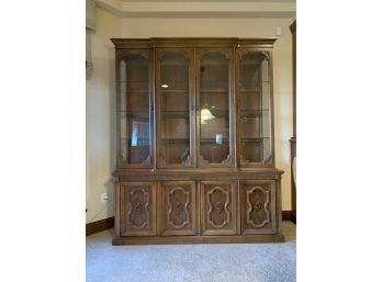 Aegean China Cabinet Hutch With Lighting