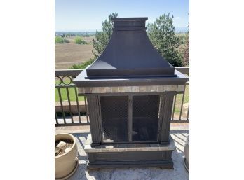 Outdoor Free Standing Wood Burning Fireplace