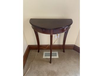 Half Moon Wood Accent Table