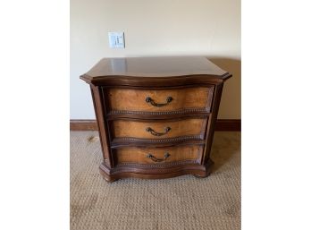 Curved Front 3 Drawer Nightstand