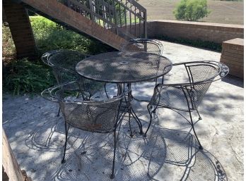 Metal Patio Table With 4 Chairs