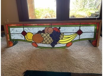 Stained Glass Fruit Basket Design 43in Long