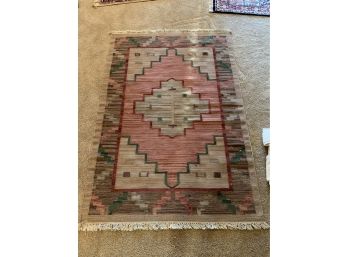 Hand Woven In India Stripe Multi Rug