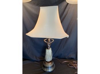 Dodge Company Brass Hula Girl Lamp