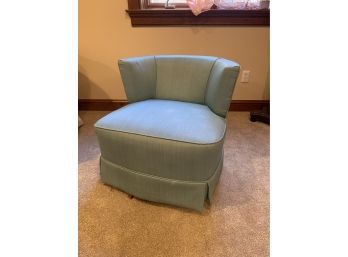 Post Modern Blue Swivel Chair