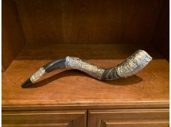 One New Man Silver Plate Jewish Shofar Kudu Horn