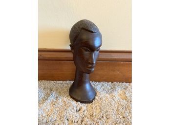 Hand Carved Wood Head From Africa