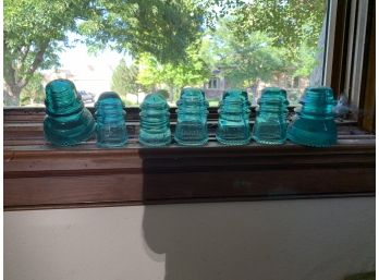 Hemingray Green Glass Insulators