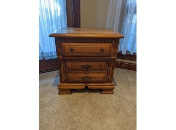 2 Drawer Wood Nightstand