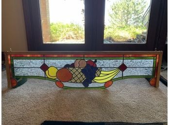 Stained Glass Fruit Basket Design 49.5in Long