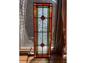 Antique Stained Glass Panel