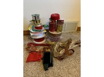 Assortment Of Christmas Ribbons