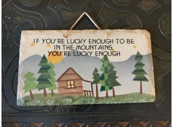 Lucky Enough Wall Hanging Plaque