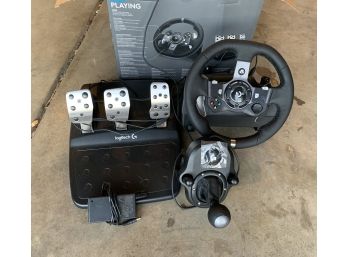 Logitech Xbox Racing Wheel And Pedal