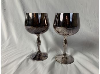 Silver Plated Portugal Wine Glasses