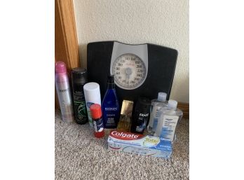 Toiletries And Scale