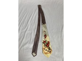 Vintage Hand Painted Iowa Tie