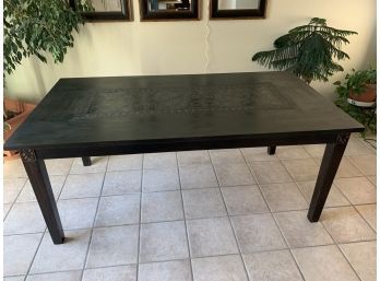 Rectangle Dining Table With Carved Top