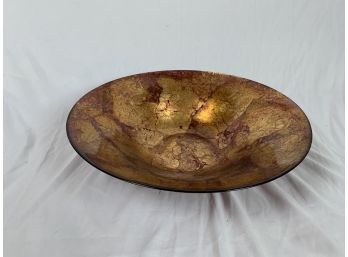 Large Decorative Red And Gold Bowl