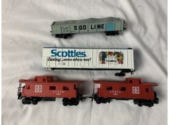 Assortment Of Model Train Cars