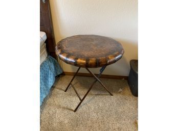 Collapsible Round Metal Table