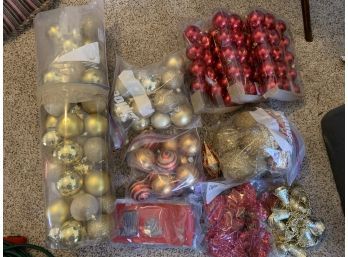 Gold And Red Ornament Assortment