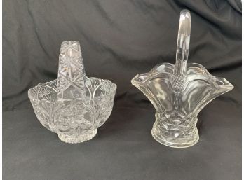 Leaded Crystal And Glass Baskets