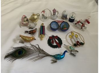 Christmas Ornament Assortment New And Vintage