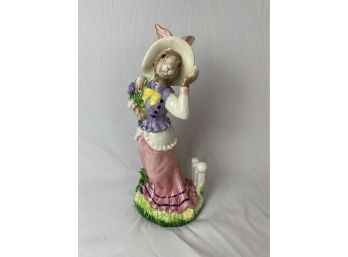 15in Rabbit In Victorian Style Dress