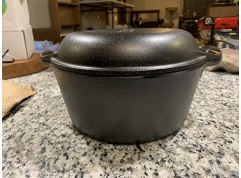 Lodge Cast Iron 5qt Double Dutch Oven