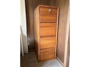 4 Drawer Wood Filing Cabinet