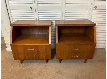 Pair Of Mid Century Ricardo Lynn Nightstands (Matches The Dressers In Lot 1 And 2)