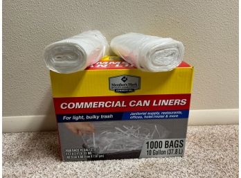 Commercial Can Liners - 1000 Bags Plus 2 Extra Rolls