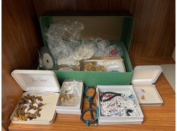 Box Of Jewelry Making Supplies