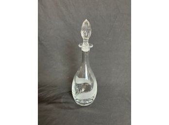 Beautiful Decanter With Etched Frosted Design