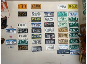 Large Assortment Of License Plates - Vintage And Current Styles