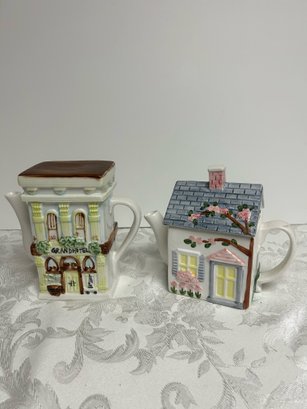 2 Decorative Teapots